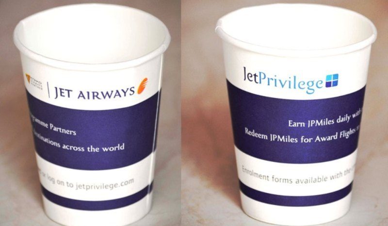cup branding in airlines in flight advertising gingercup