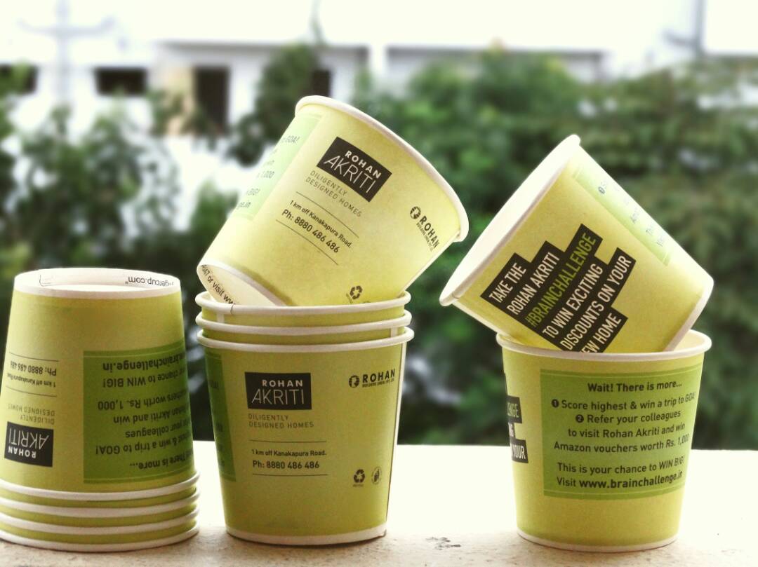 paper cup advertising campaign | real estate marketing gingercup