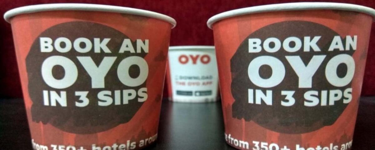 OYO Rooms chooses Cup Branding in their Marketing Mix