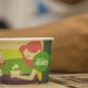 ubereats food tech app's promotion sponsored paper cups gingercup