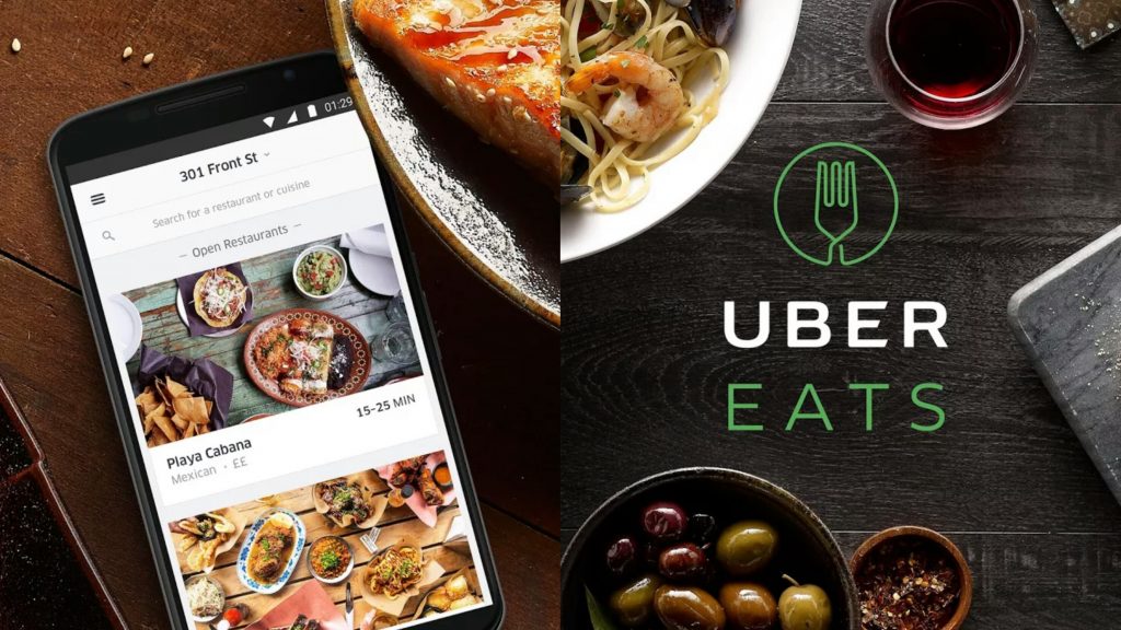 ubereats food tech app's promotion sponsored paper cups gingercup
