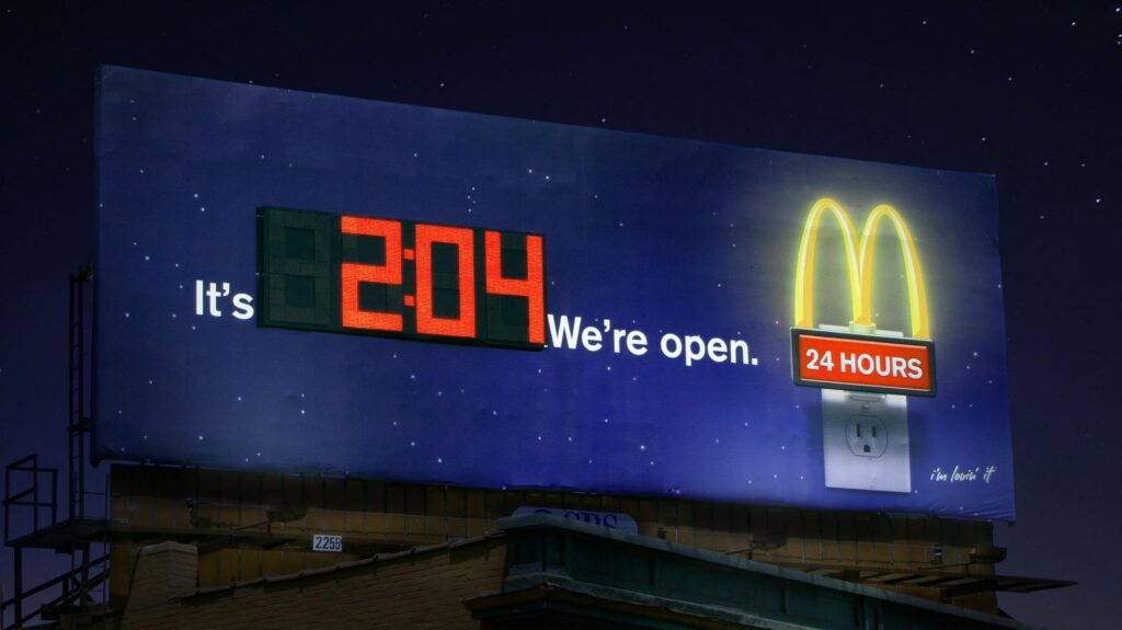 digital billboard advertisement