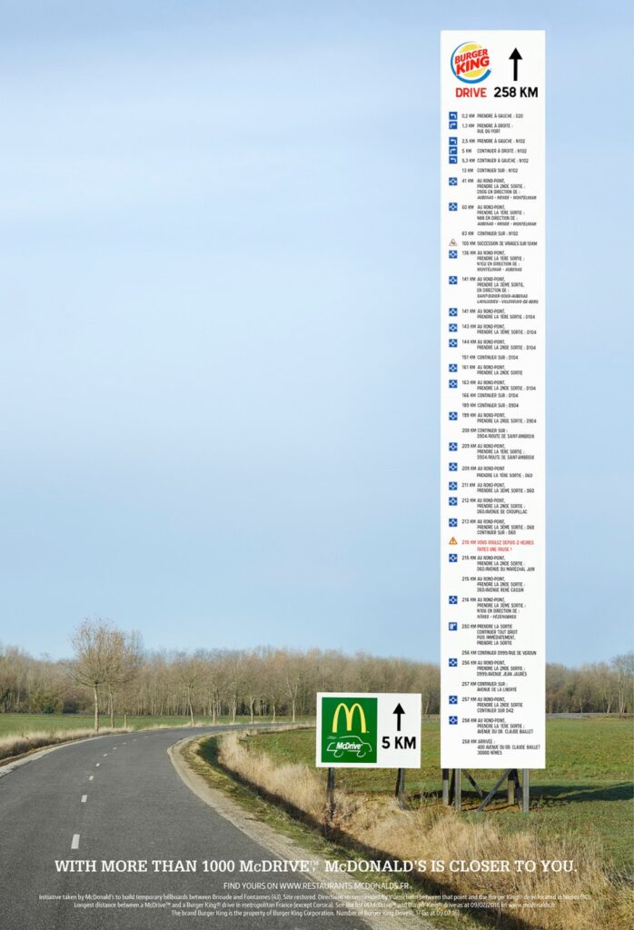 billboard's Shop and a McDonald's shop