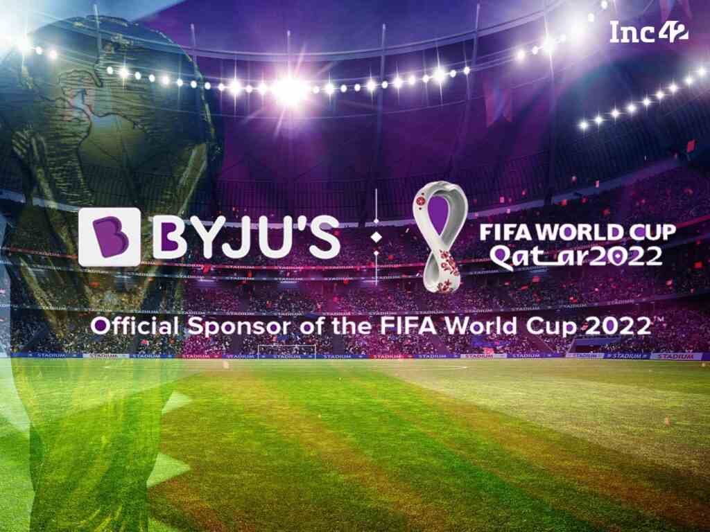 This image depicts Byju’s as the official sponsor of Fifa World Cup 2022 following the marketing trends