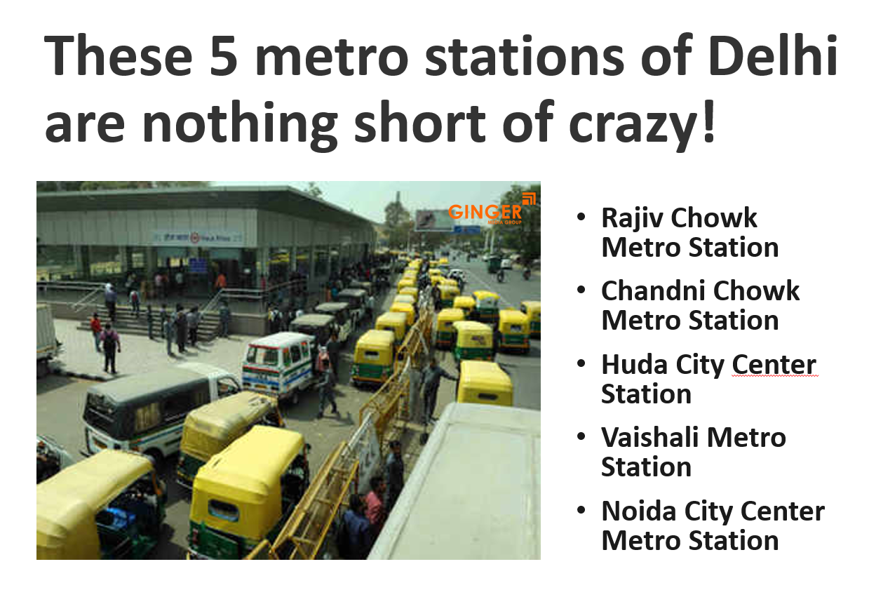 these 5 metro stations of delhi are nothing short of crazy for auto rickshaw advertising
