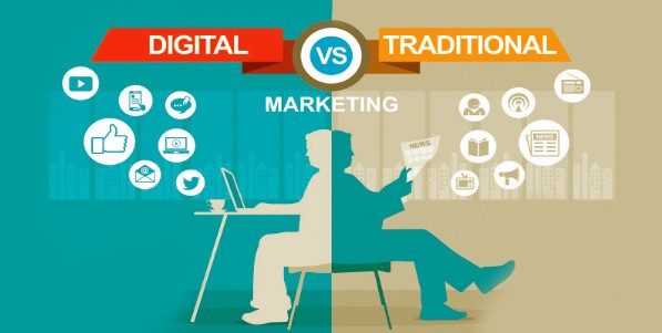 difference between digital and traditional marketing