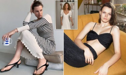 This image shows the pictures of models from the “At Home” campaign
