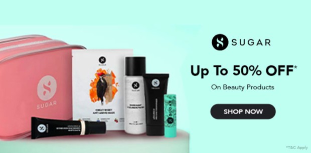 This image shows offers introduced by Sugar Cosmetics