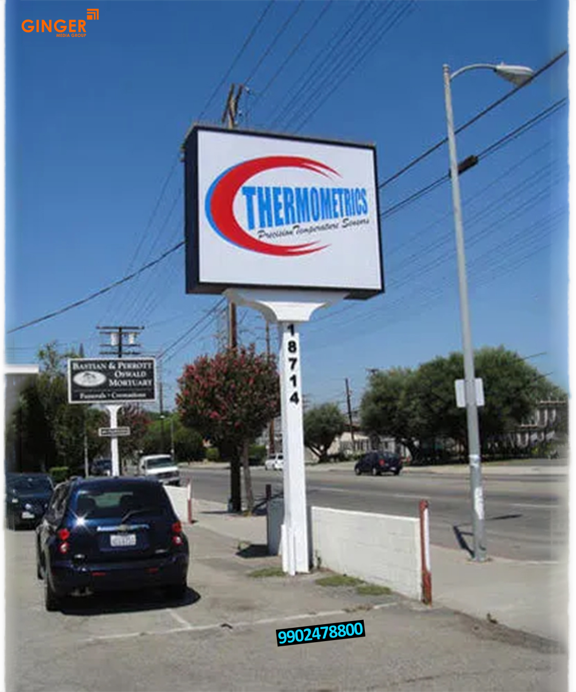 Pole Board Advertising in India for Thermometrics