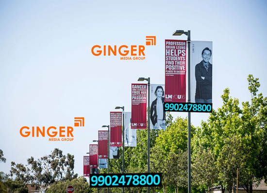 Pole Boards in Jaipur with red color