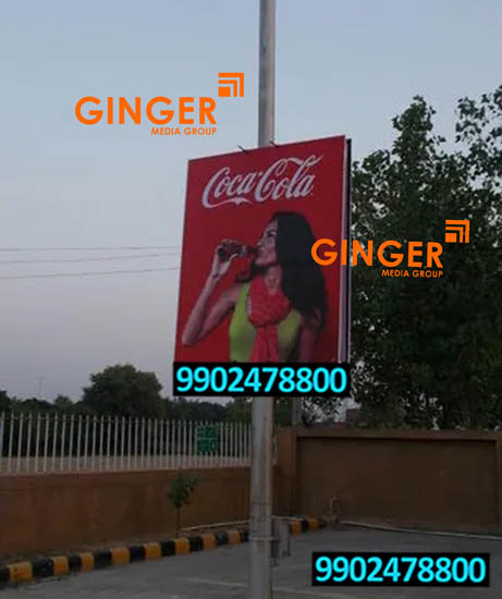 Pole Boards in Agra foe Cocacola