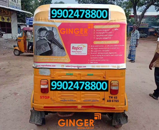 Auto Branding in Chennai for Repco Brand with red color
