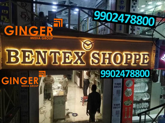 glow sign board branding bentex shoppe