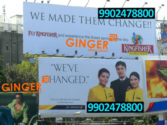 Billboard Advertising in Agra on white board