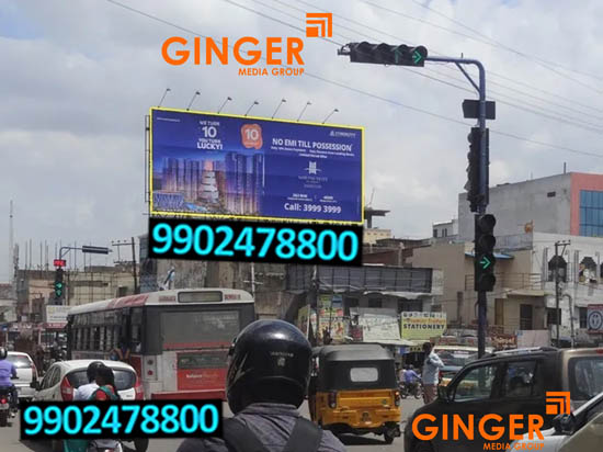Billboard Advertising in Hyderabad on blue color board