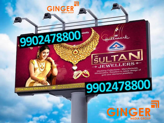 hoardings billboard advertising lucknow sultan jewellers