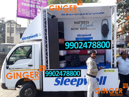 mobile van branding chennai sleepwell