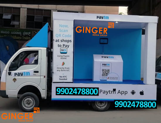 Mobile Van Advertising in Pune with blue color