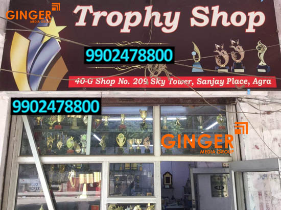 Shop Name Board Advertising in Agra for  Trophy Shop