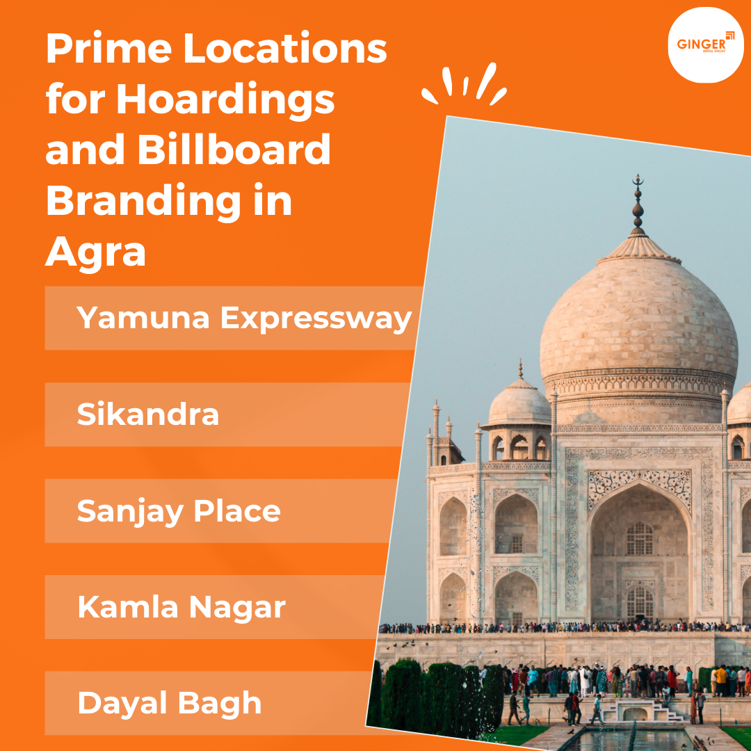 Prime Locations for Billboard Advertisement in Agra