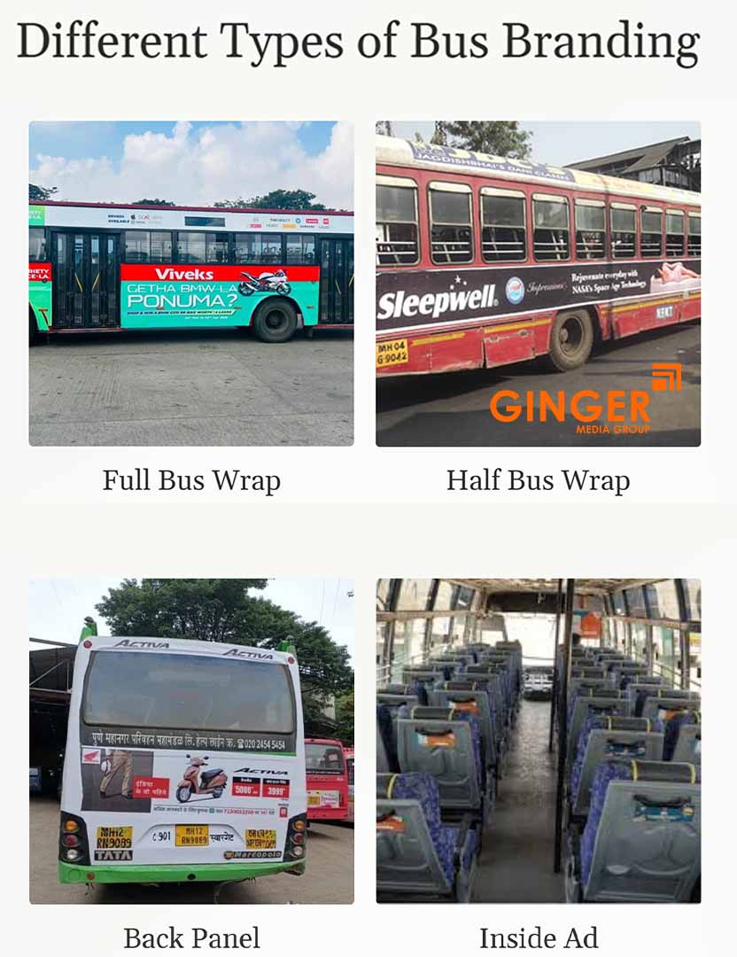 different types of bus branding