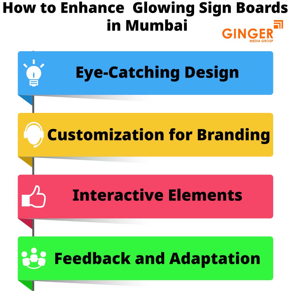 how to enhance glowing sign boards in mumbai