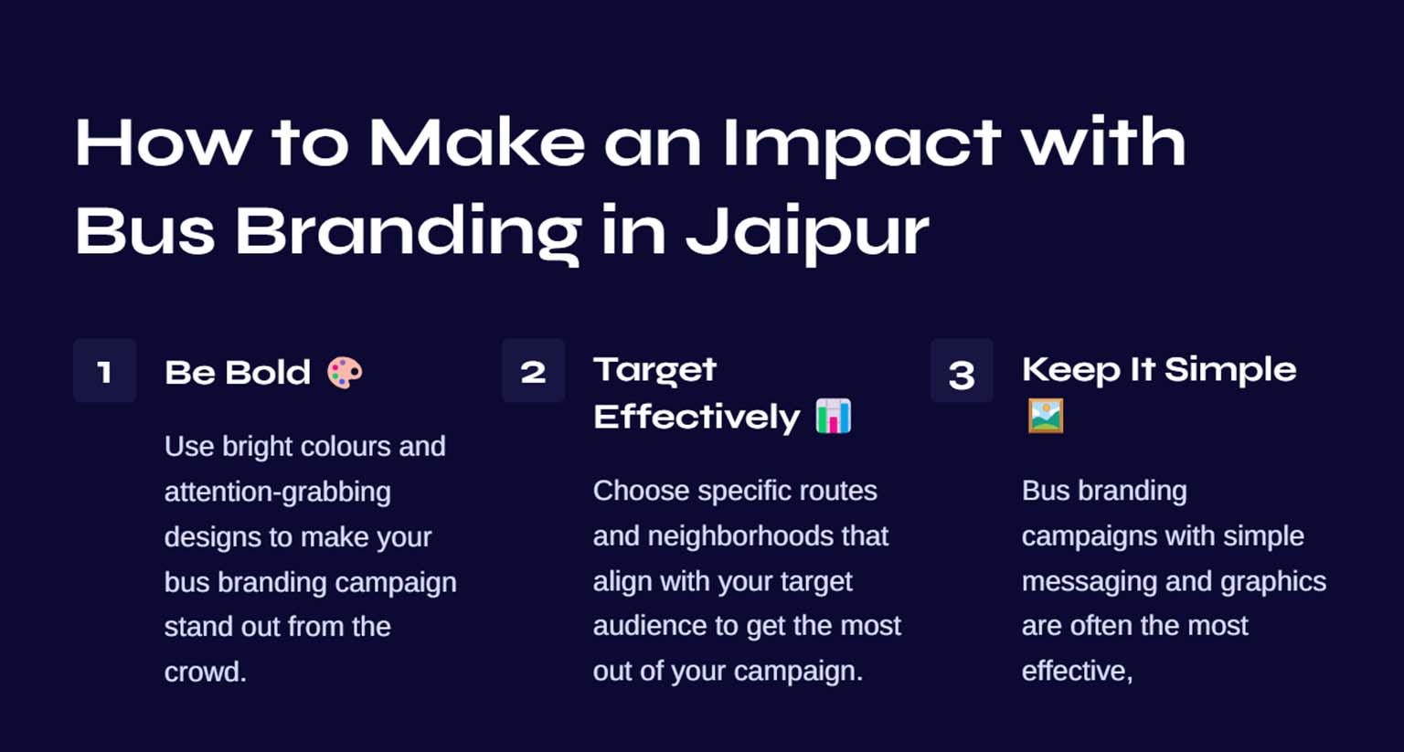 how to make an impact with bus branding in jaipur