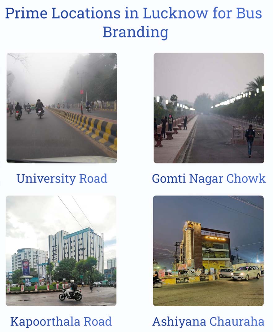 Prime Location for Bus Branding in Lucknow