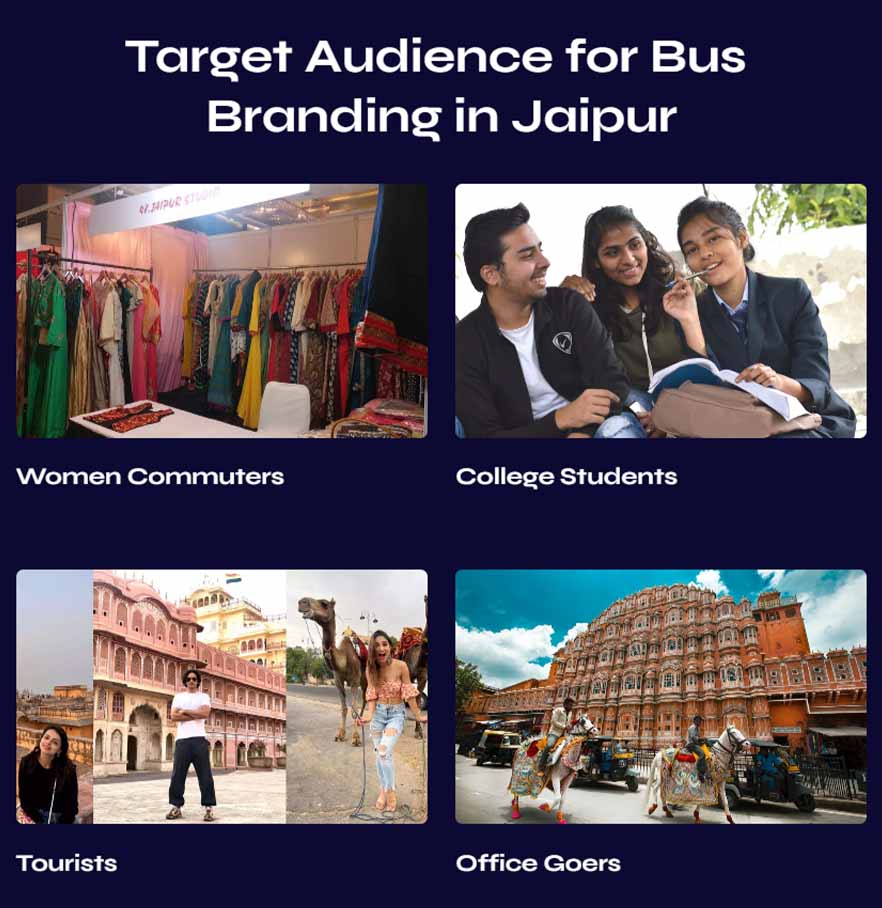 target audience for bus branding in jaipur