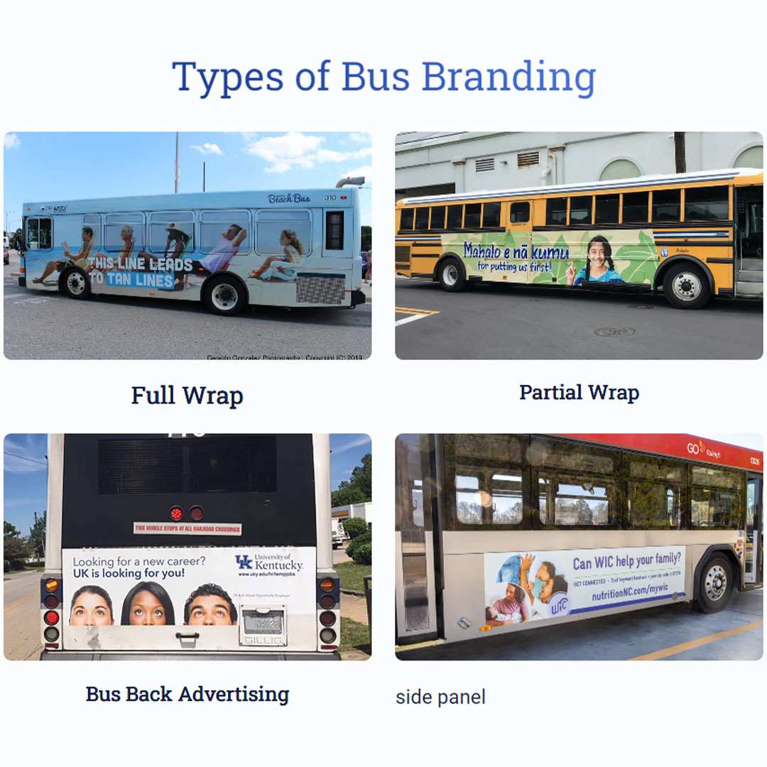 types of bus branding