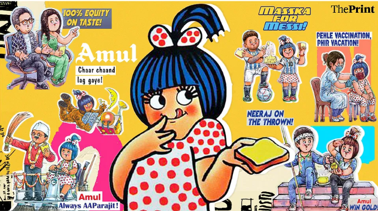 Amul girl and other Amul ads 