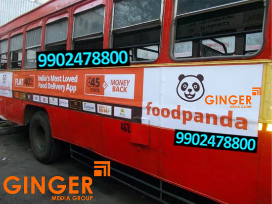 Bus Branding in Agra for foodpanda