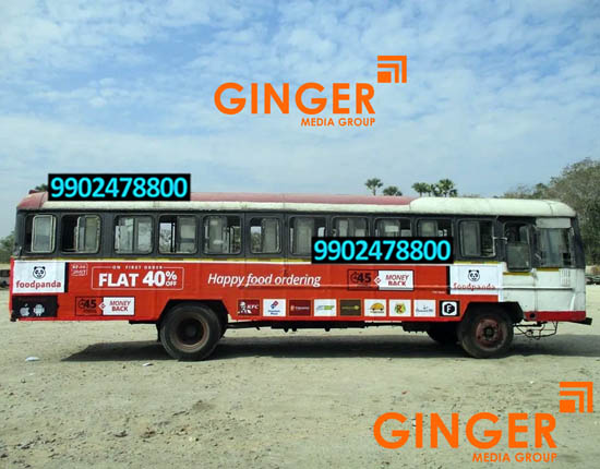 Bus Branding in Agra for foodpanda