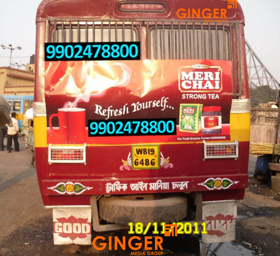 bus branding kolkata central meri chai