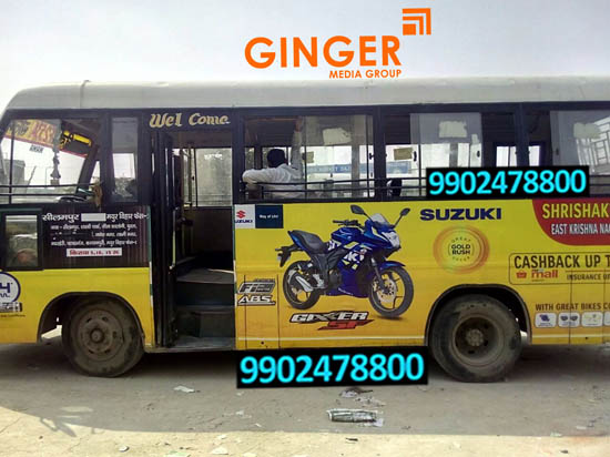Bus Branding in Lucknow for Suzuki Brand