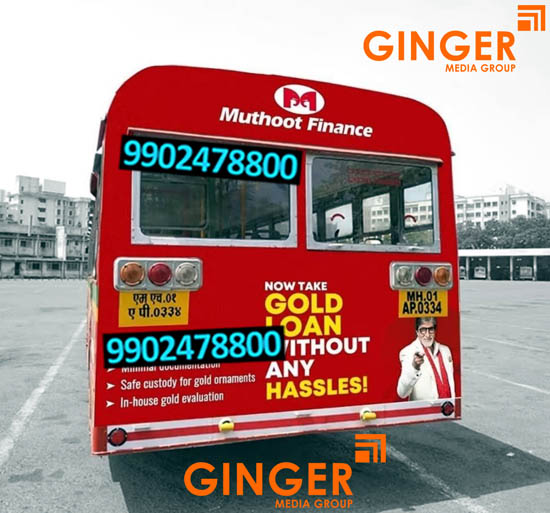 bus branding mumbai muthoot finance