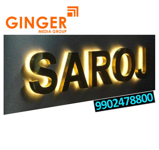 Glow Signage Board in Delhi for SAROJ"