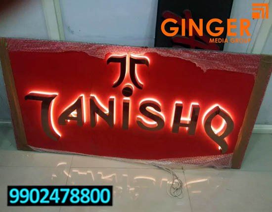 Glow Signage Board in Pune for Tanishq