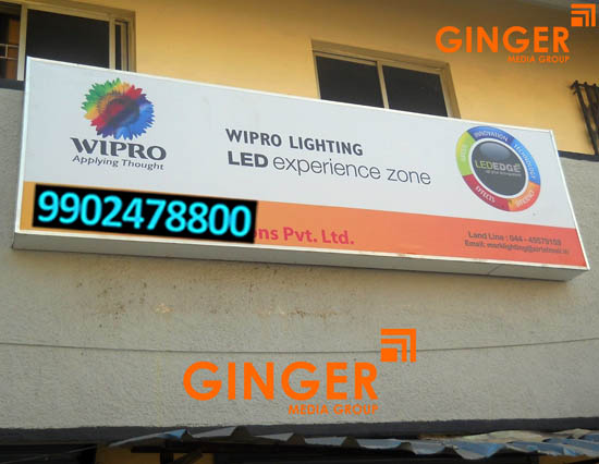 non lit board branding mumbai wipro
