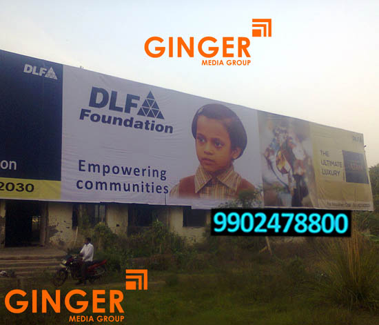 Non-Lit Board Branding in Pune for DLF Foundation