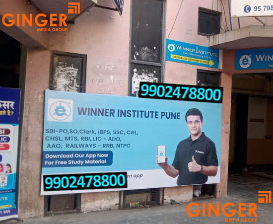 Non-Lit Board Branding in Pune for Winner Institute