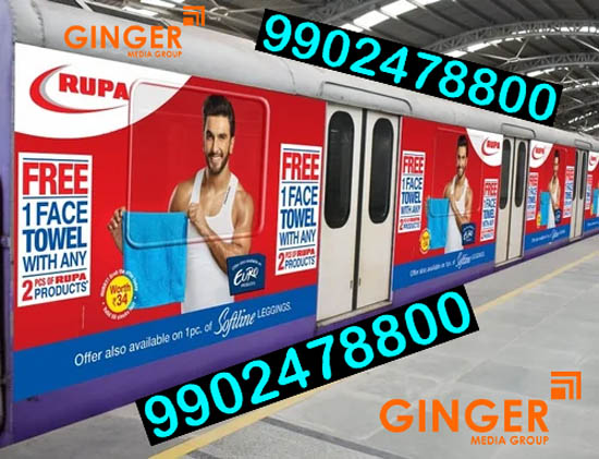 Metro Branding in Hyderabad for Rupa Brand
