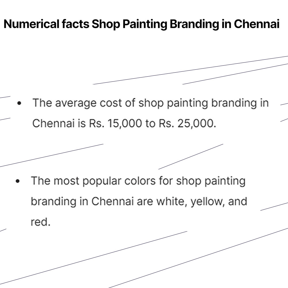 Numerical facts for Shop Shutter Painting in Chennai
