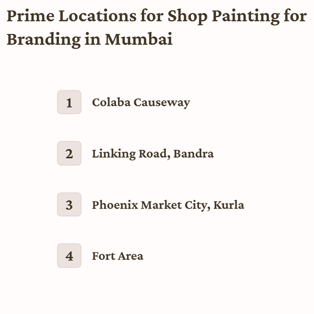 prime locations for shop painting for branding in mumbai
