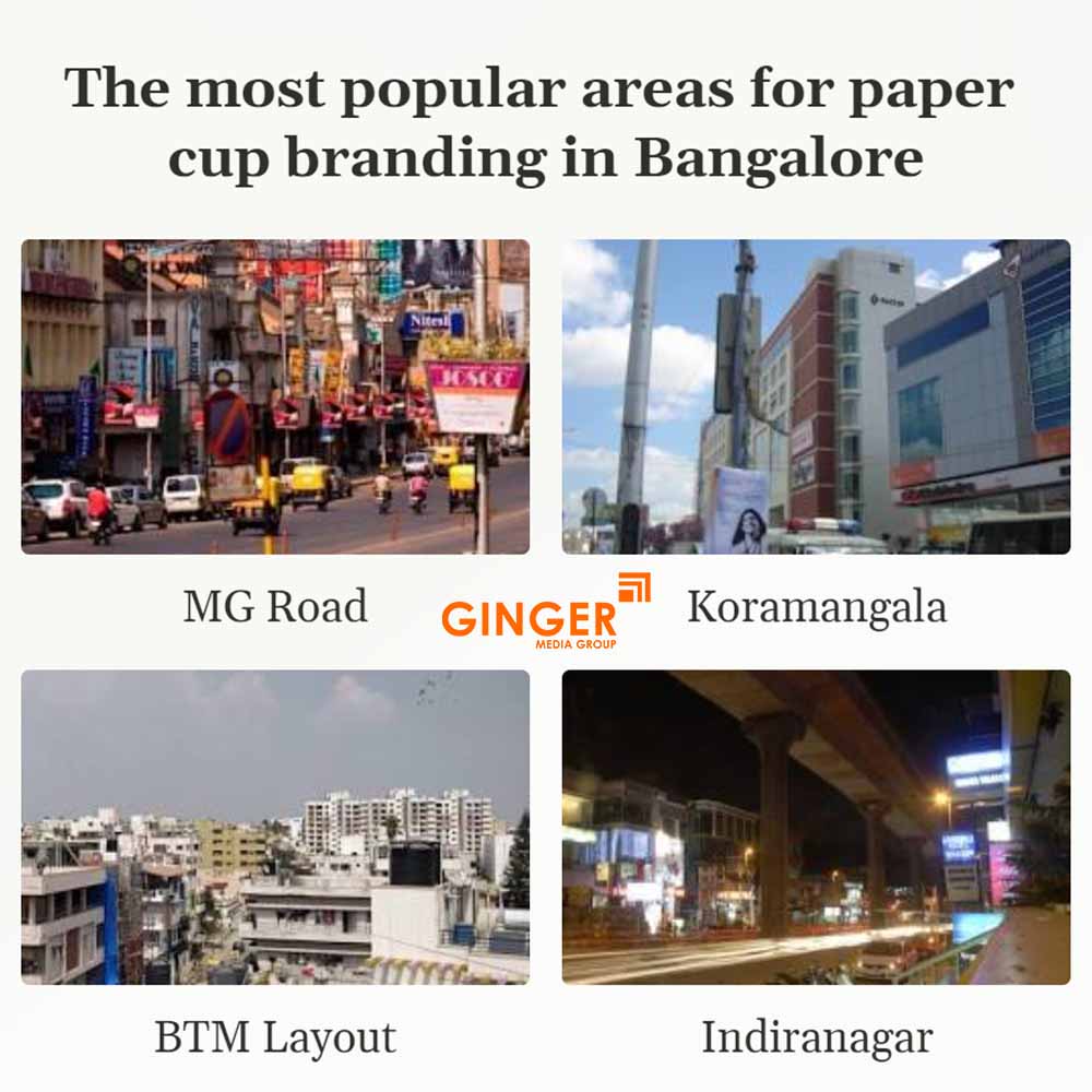 the most popular areas for paper cup branding in bangalore