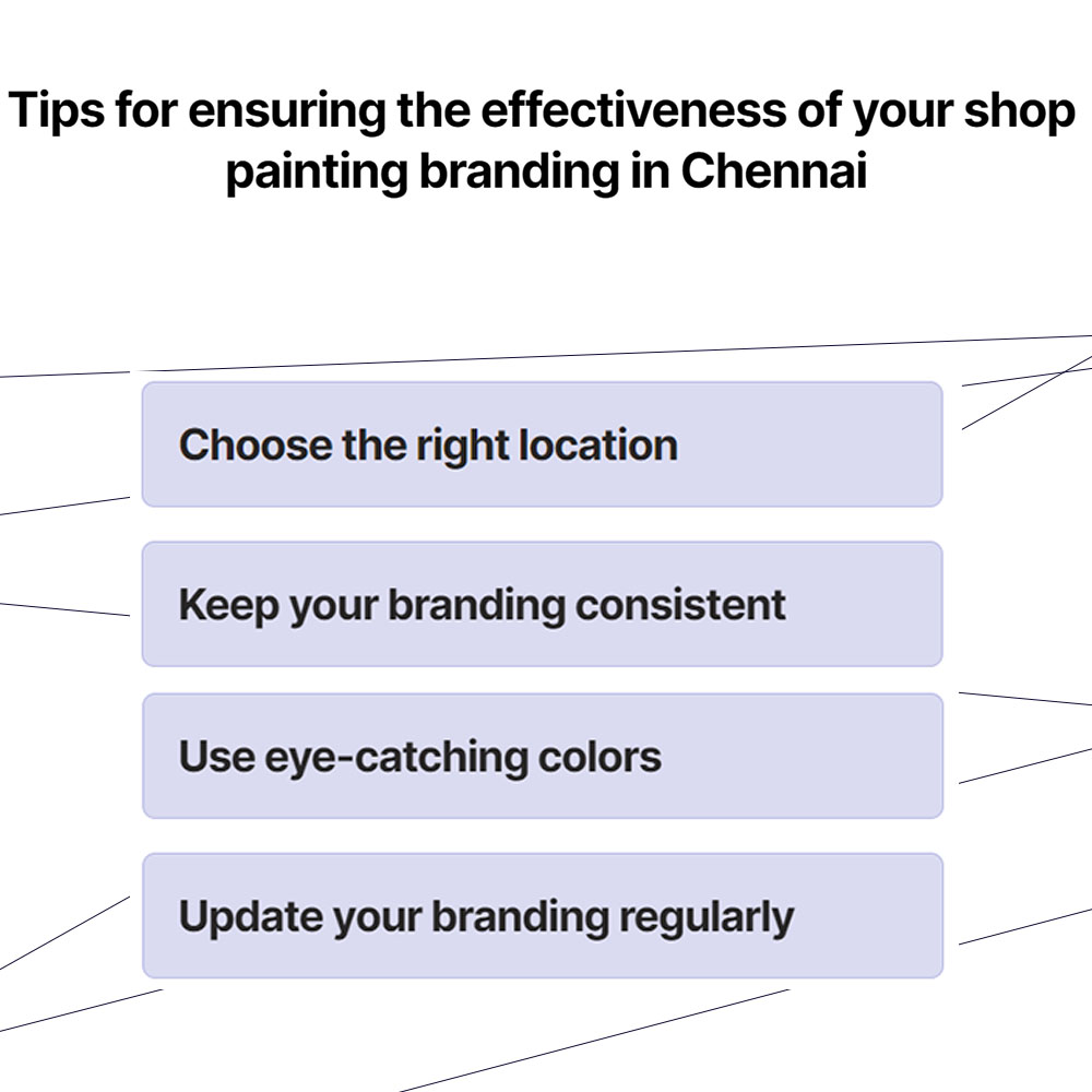 tips for ensuring the effectiveness of your shop painting branding in chennai