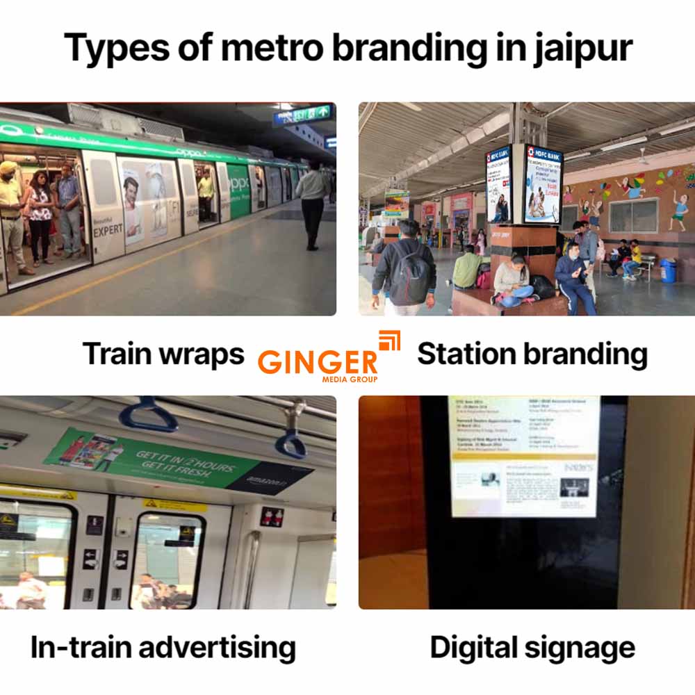 types of metro branding in jaipur