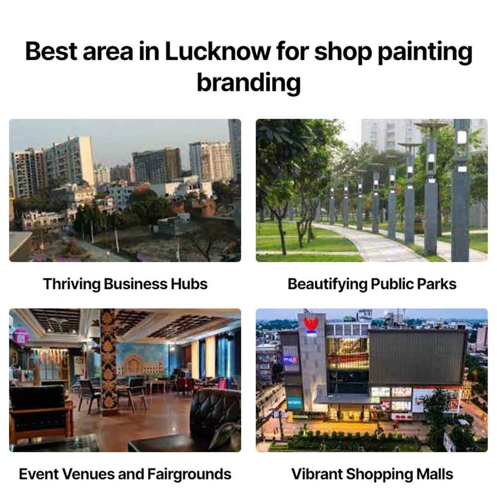 best area in lucknow for shop painting branding