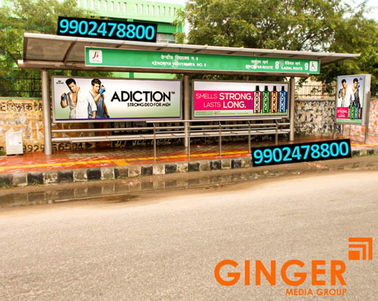 bus sheltar branding mumbai adiction