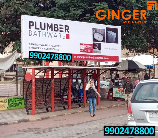 bus sheltar branding mumbai plumber bathware